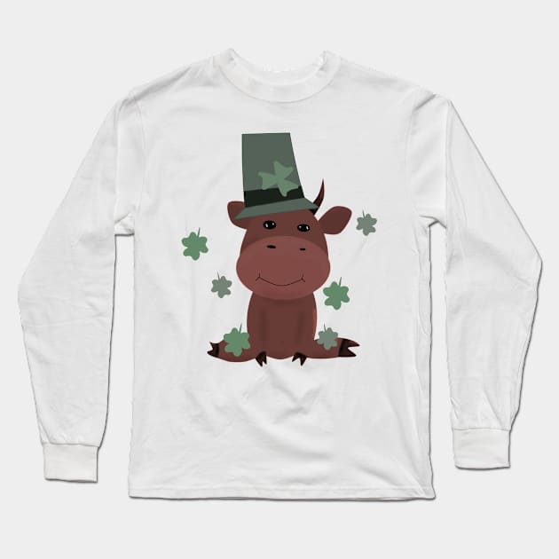 Happy St Patricks day Long Sleeve T-Shirt by Antiope